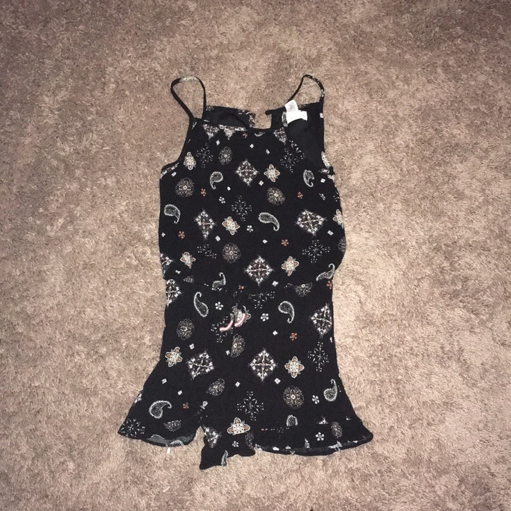 Full tilt patterned romper